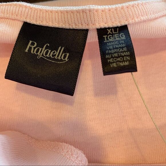 Rafaella Jeweled Top Size XL Chintz Rose Color - Picture 6 of 11